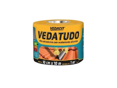 FITA MULTIUSO ALUM. 10 MT. - 10 CM - VEDA TUDO ..