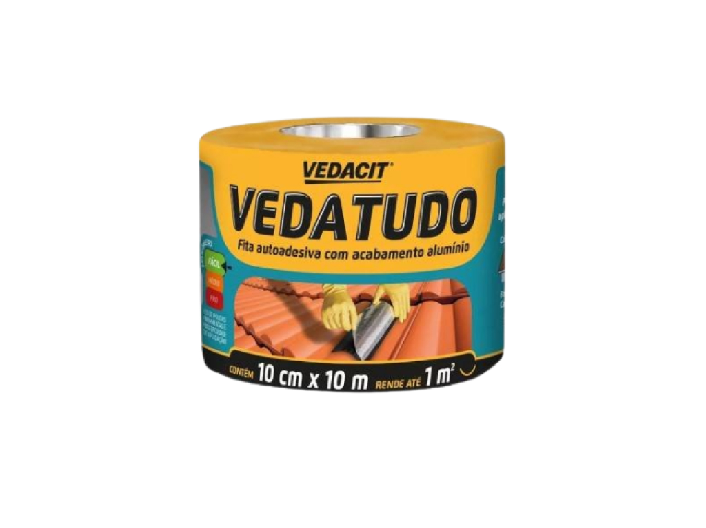 FITA MULTIUSO ALUM. 10 MT. - 10 CM - VEDA TUDO ..