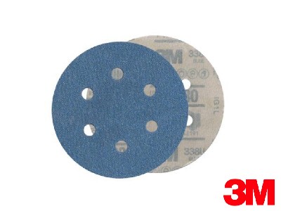DISCO LIXA SECO GR. 180 /152 X 7F - 3M ( BLUE 321)