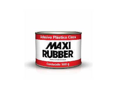 MASSA PLASTICA MAXI RUBBER 500 GR. CINZA ......