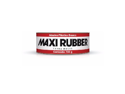 MASSA PLASTICA MAXI RUBBER 700 GR. BRANCA ....