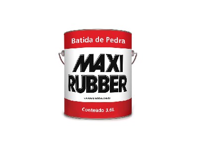 MAXI RUBBER - BATIDA DE PEDRA 3,6 GL -  PRETO ....