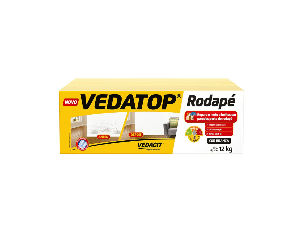 VEDACIT -  VEDATOP RODAPE (SM9) - CX 12 KG....
