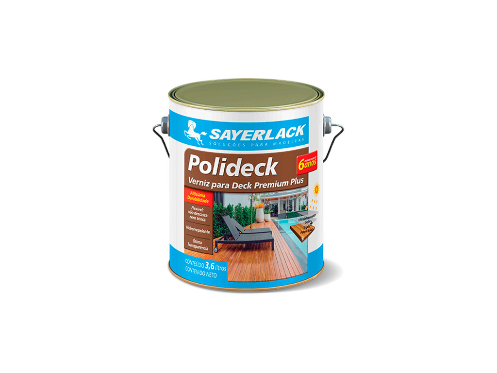 VERNIZ ( SAYERLACK ) POLIDECK 3,6 GL -NAT./ INCOL.